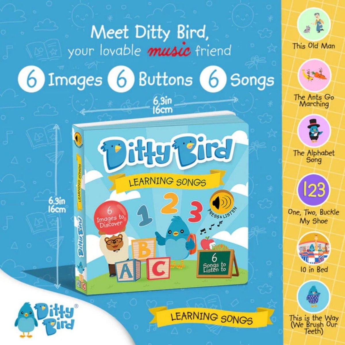 Ditty Bird Learning Songs Book - ebebek - Black Friday