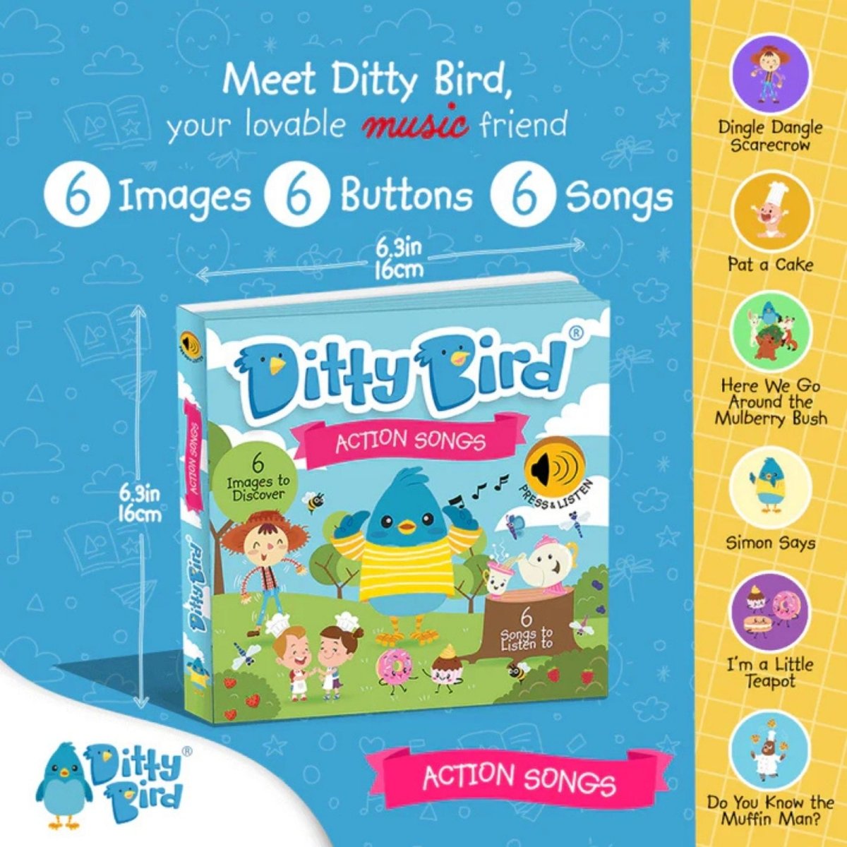 Ditty Bird Action Songs Book - ebebek - Black Friday