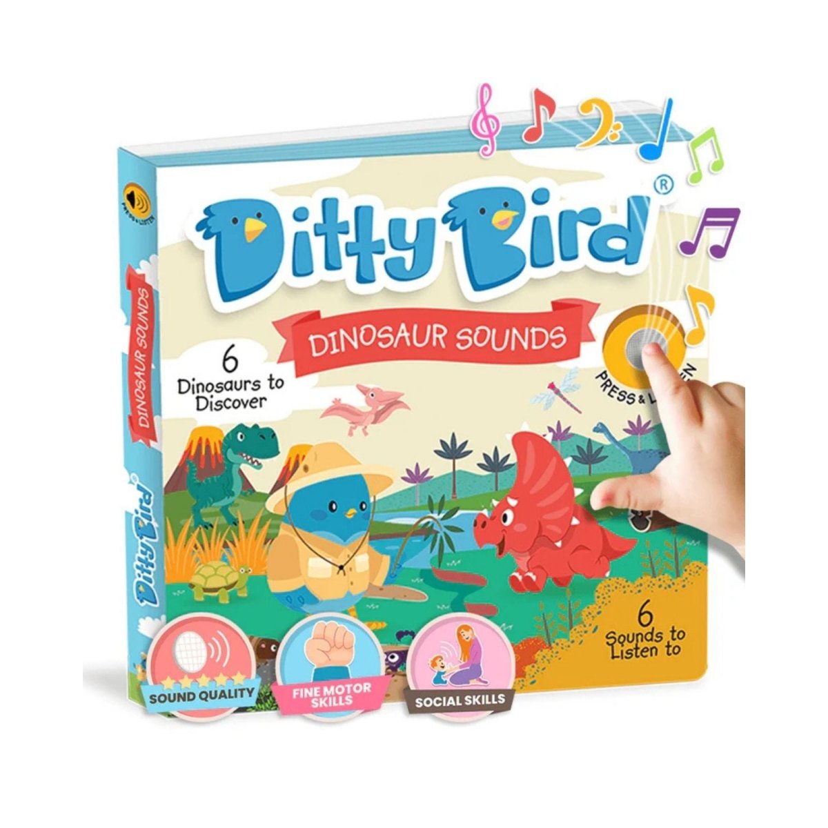Ditty Bird Dinosaur Sounds Book - ebebek - Black Friday