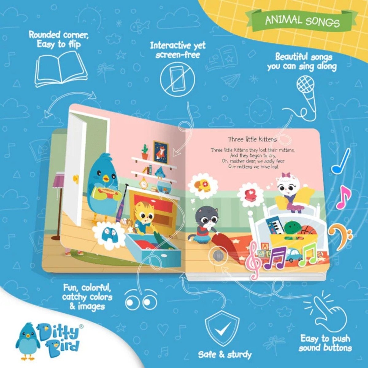 Ditty Bird Animal Songs Book - ebebek - Black Friday