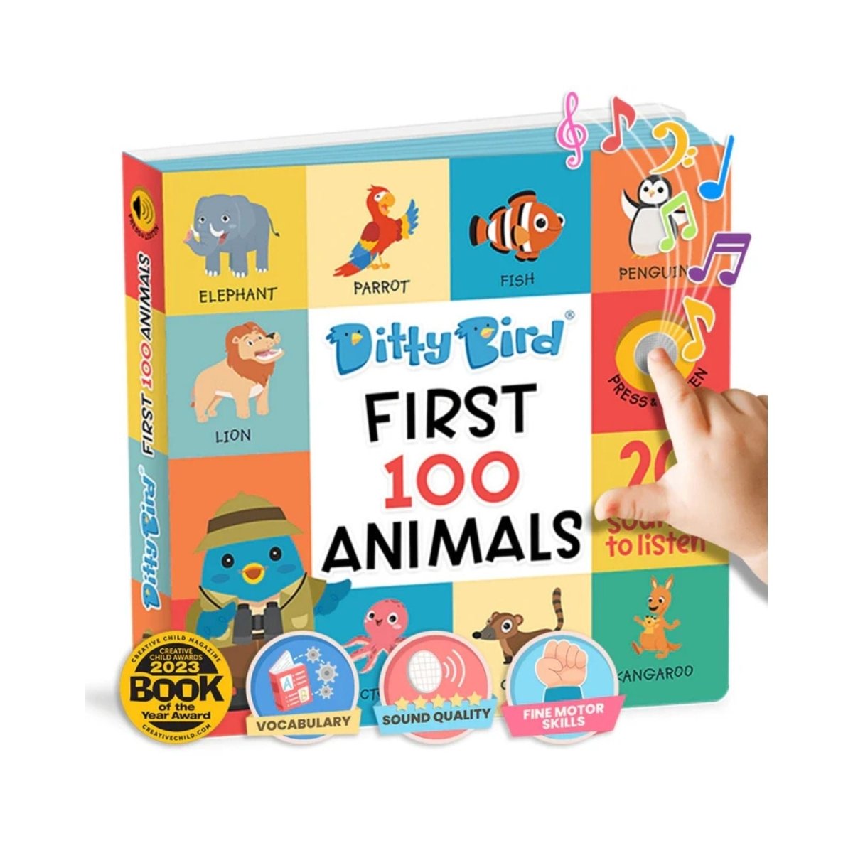 Ditty Bird First 100 Animals Book - ebebek - Black Friday