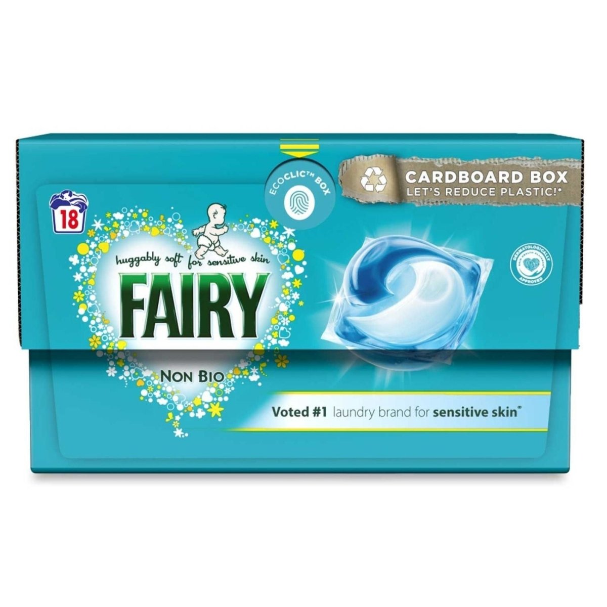 Fairy Non Bio Pods Washing Liquid Capsules for Sensitive Skin 18 Tablets - ebebek - Black Friday