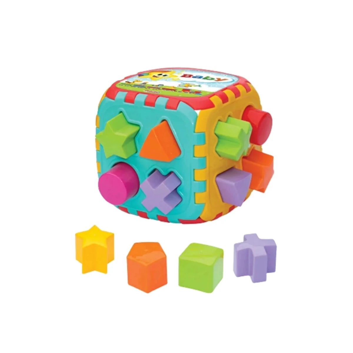 Dede Baby Puzzle Big Shape Sorter Cube - ebebek