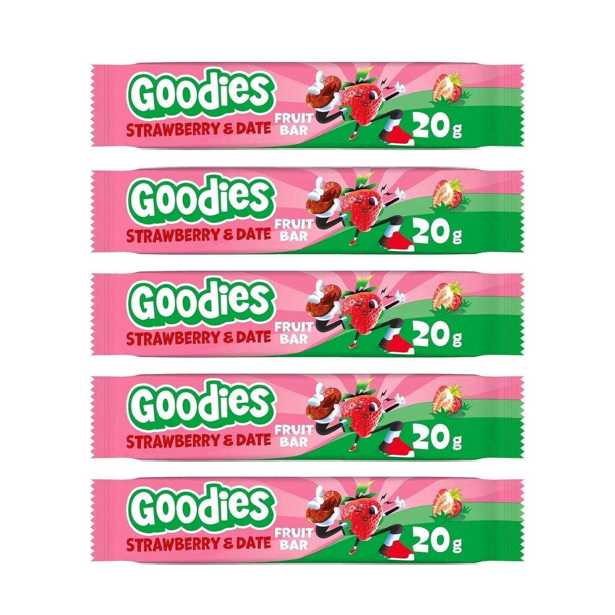 Goodies Strawberry & Date Fruit Bars 3+ years 100g (5x20g)