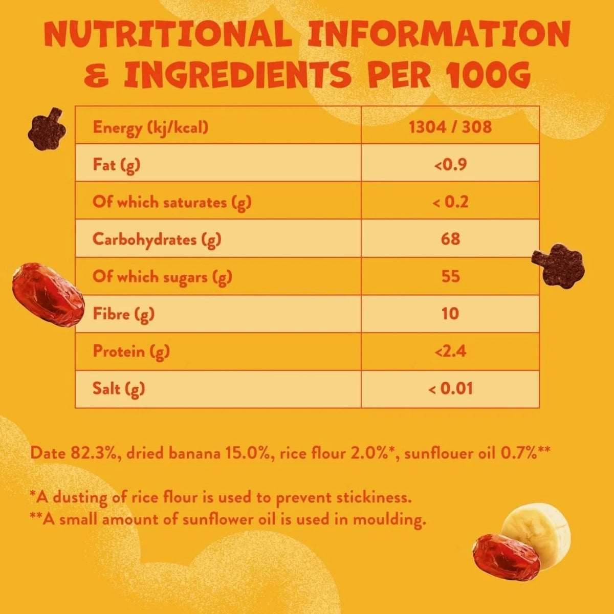 Goodies Banana & Date Fruit Bites 3+ years - ebebek