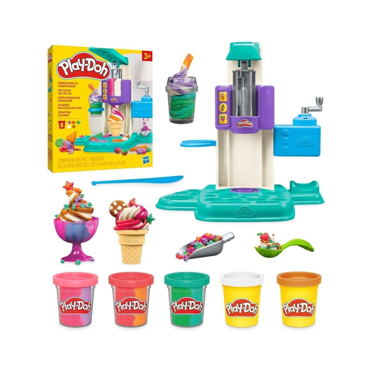 Play - Doh Rainbow Swirl Ice Cream Playset - ebebek - Black Friday
