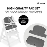 Hauck Highchair Pad Select - Muslin Dark Grey