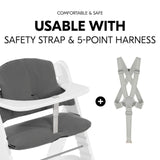 Hauck Highchair Pad Select - Muslin Dark Grey