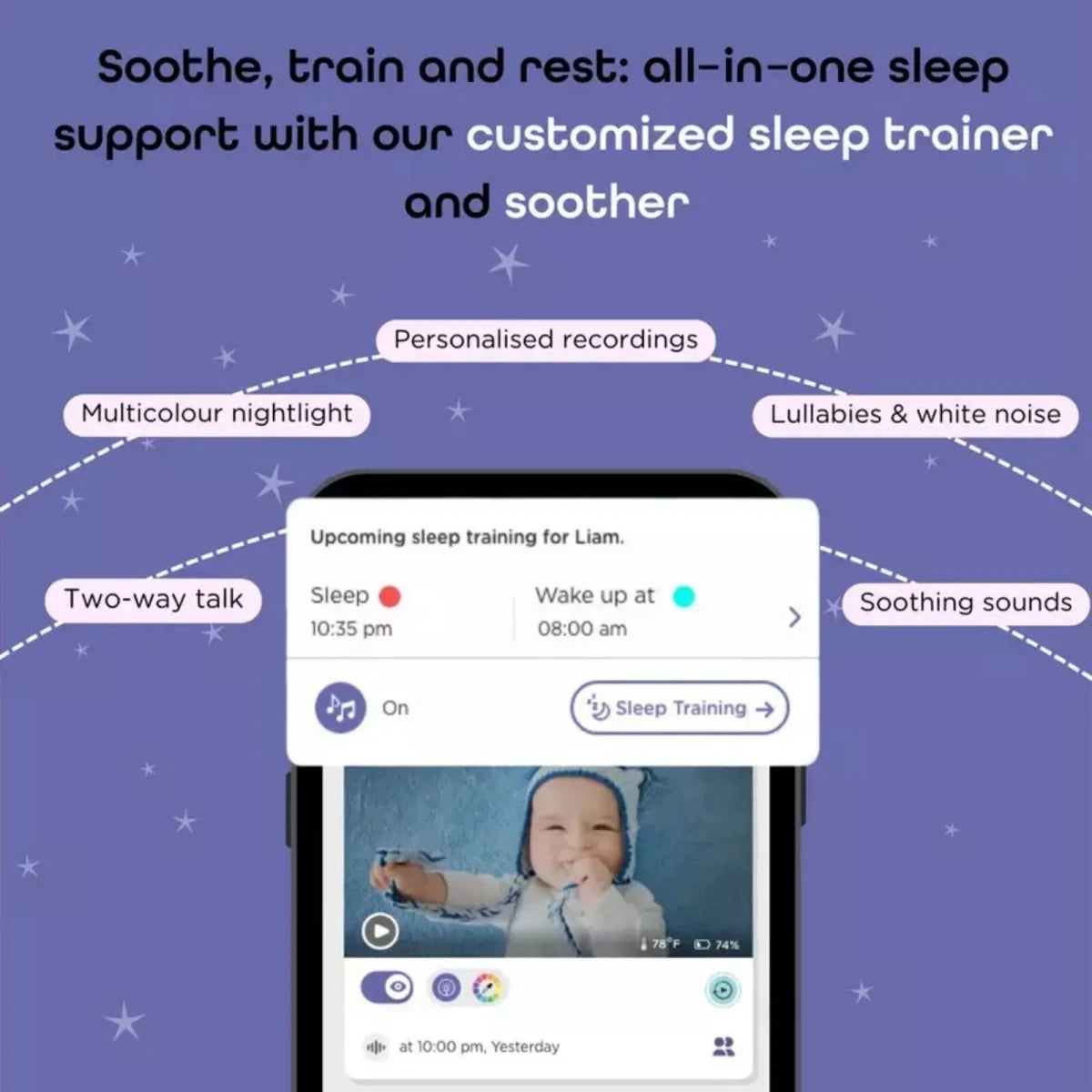 Hubble Nursery Pal Glow Smart Camera - ebebek