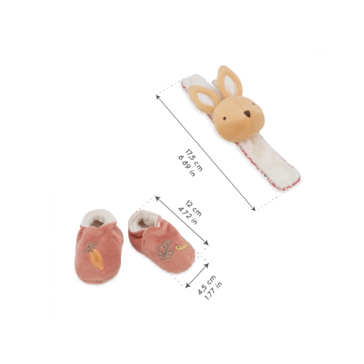 Kaloo Rattle & Slippers - Rabbit - ebebek - Black Friday