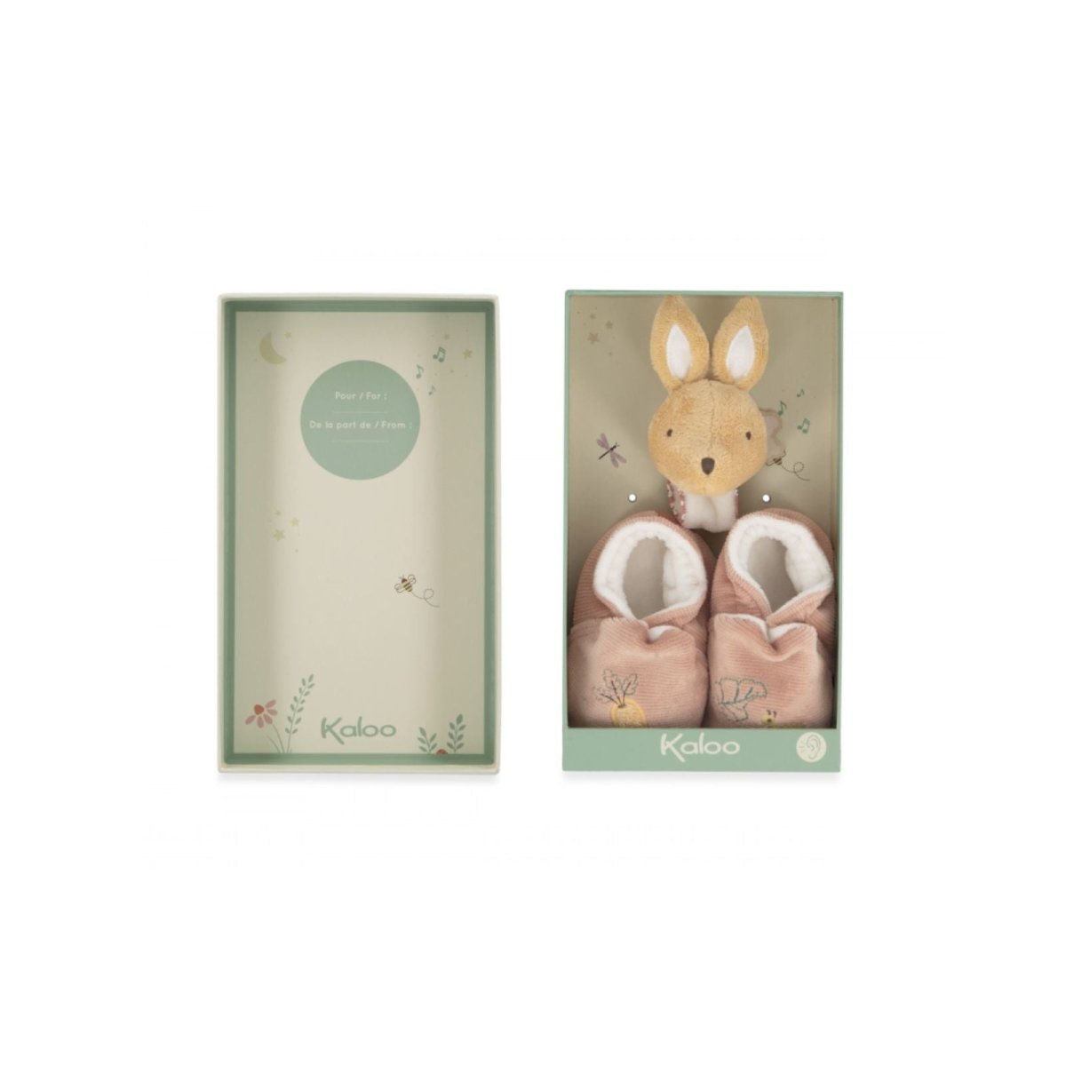 Kaloo Rattle & Slippers - Rabbit - ebebek - Black Friday