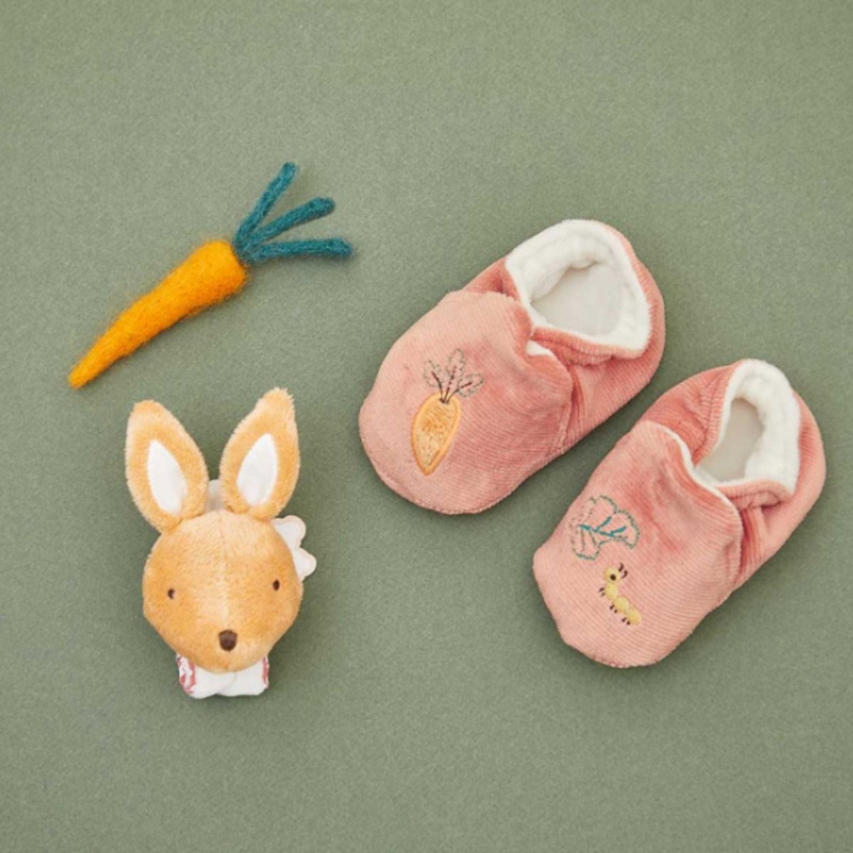Kaloo Rattle & Slippers - Rabbit - ebebek - Black Friday