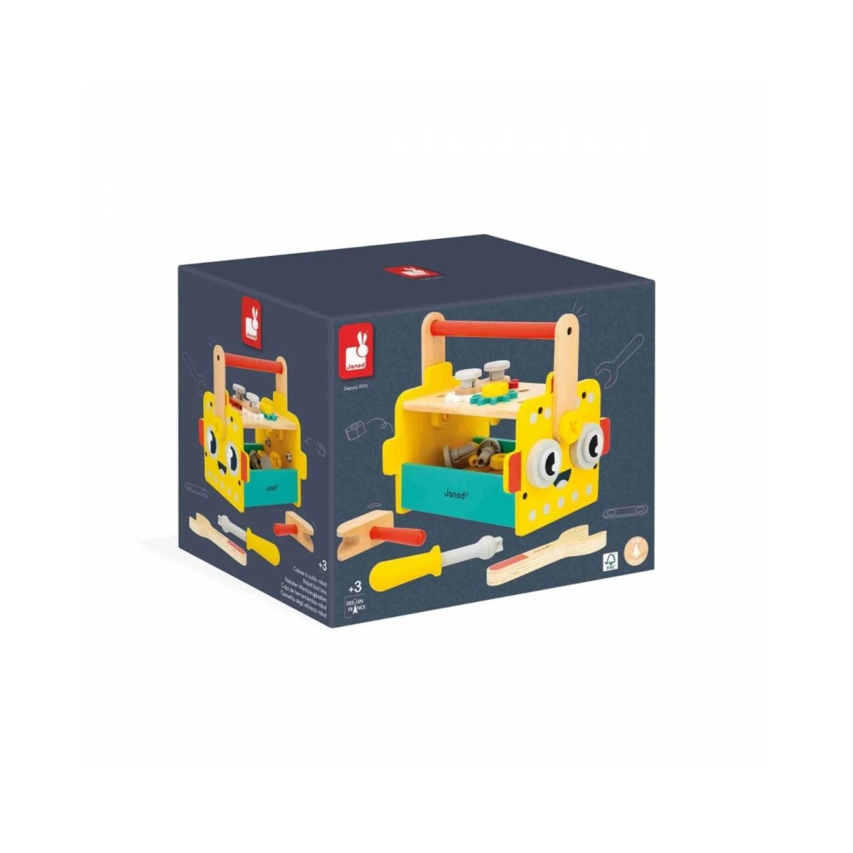 Janod Brico Kids Robot Tool Box - ebebek - Black Friday
