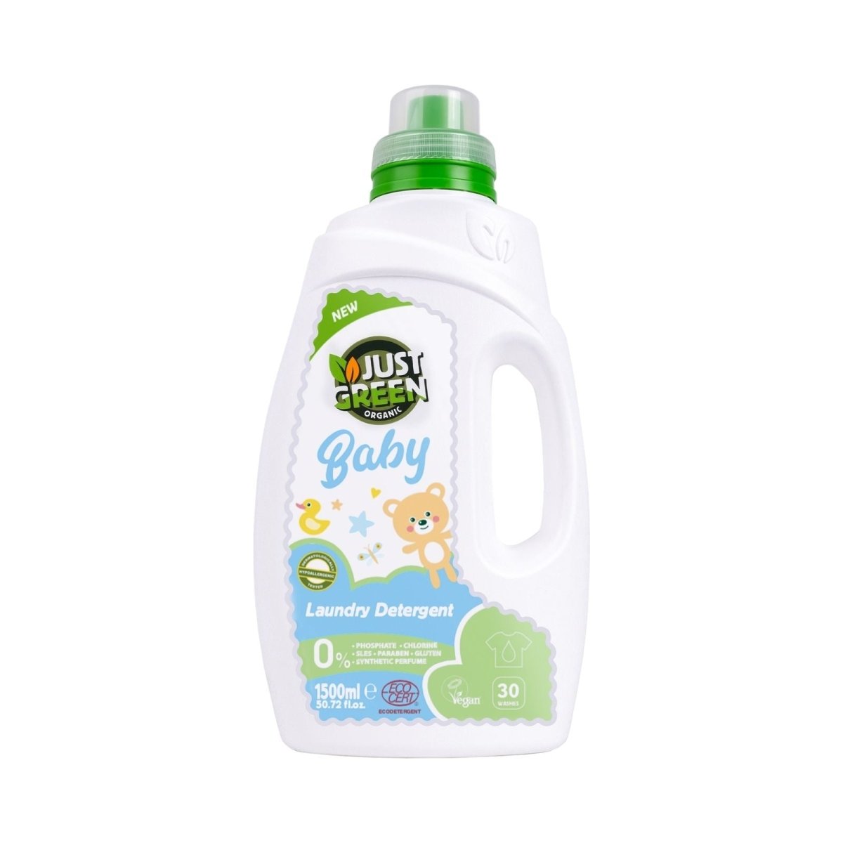 Just Green Organic Baby Laundry Liquid 1500ml - ebebek - Black Friday