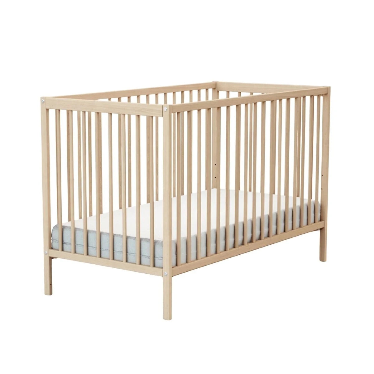 JuraBaby Sona Wooden Cot Bed 60x120cm - Raw Beech Raw Beech - ebebek