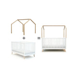 JuraBaby Kasa Wooden Children's Bed Canopy 70x140cm - Varnished Beech Varnished Beech - ebebek
