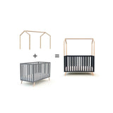 JuraBaby Kasa Wooden Children's Bed Canopy 60x120cm - Varnished Beech Varnished Beech - ebebek