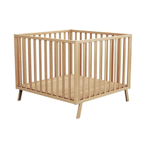 JuraBaby Kasa Convertible Wooden Playpen - Varnished Beech Varnished Beech - ebebek