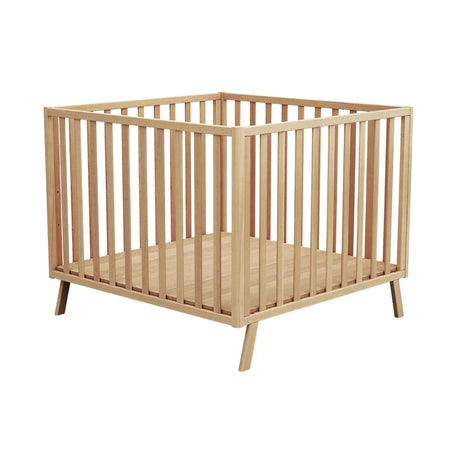 JuraBaby Kasa Convertible Wooden Playpen - Varnished Beech Varnished Beech - ebebek