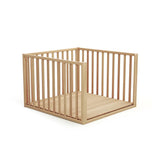 JuraBaby Kasa Convertible Wooden Playpen - Varnished Beech Varnished Beech - ebebek