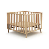 JuraBaby Kasa Convertible Wooden Playpen - Varnished Beech Varnished Beech - ebebek