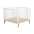 JuraBaby Kasa Convertible Wooden Playpen - White White - ebebek