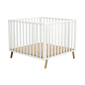 JuraBaby Kasa Convertible Wooden Playpen - White White - ebebek