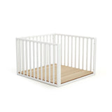 JuraBaby Kasa Convertible Wooden Playpen - White White - ebebek