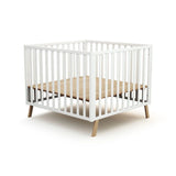 JuraBaby Kasa Convertible Wooden Playpen - White White - ebebek
