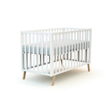 JuraBaby Kasa Convertible Wooden Cot Bed 60x120cm - White White - ebebek