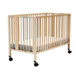 JuraBaby Flow Folding Wooden Cot Bed 60x120cm - Varnished Beech Varnished Beech - ebebek