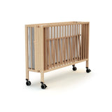 JuraBaby Flow Folding Wooden Cot Bed 60x120cm - Varnished Beech Varnished Beech - ebebek