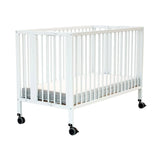 JuraBaby Flow Folding Wooden Cot Bed 60x120cm - White White - ebebek