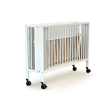 JuraBaby Flow Folding Wooden Cot Bed 60x120cm - White White - ebebek