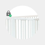 JuraBaby Flow Folding Wooden Cot Bed 60x120cm - White White - ebebek