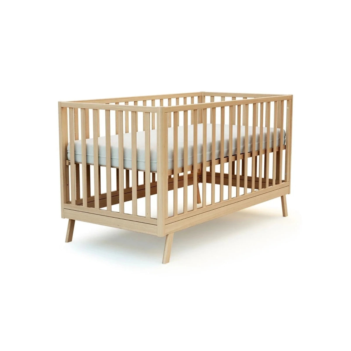 JuraBaby Kasa Convertible Wooden Cot Bed 70x140cm - Varnished Beech Varnished Beech - ebebek