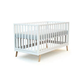 JuraBaby Kasa Convertible Wooden Cot Bed 70x140cm - White White - ebebek