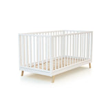 JuraBaby Kasa Convertible Wooden Cot Bed 70x140cm - White White - ebebek