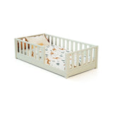 JuraBaby Sonho Mini Wooden Floor Bed 70x140cm - Pearl White Pearl White - ebebek