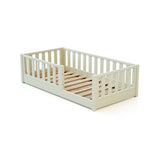 JuraBaby Sonho Mini Wooden Floor Bed 70x140cm - Pearl White Pearl White - ebebek