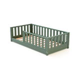 JuraBaby Sonho Mini Wooden Floor Bed 70x140cm - Sage Green Sage Green - ebebek