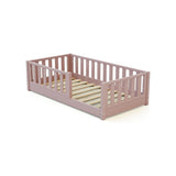 JuraBaby Sonho Mini Wooden Floor Bed 70x140cm - Powder Pink Powder Pink - ebebek