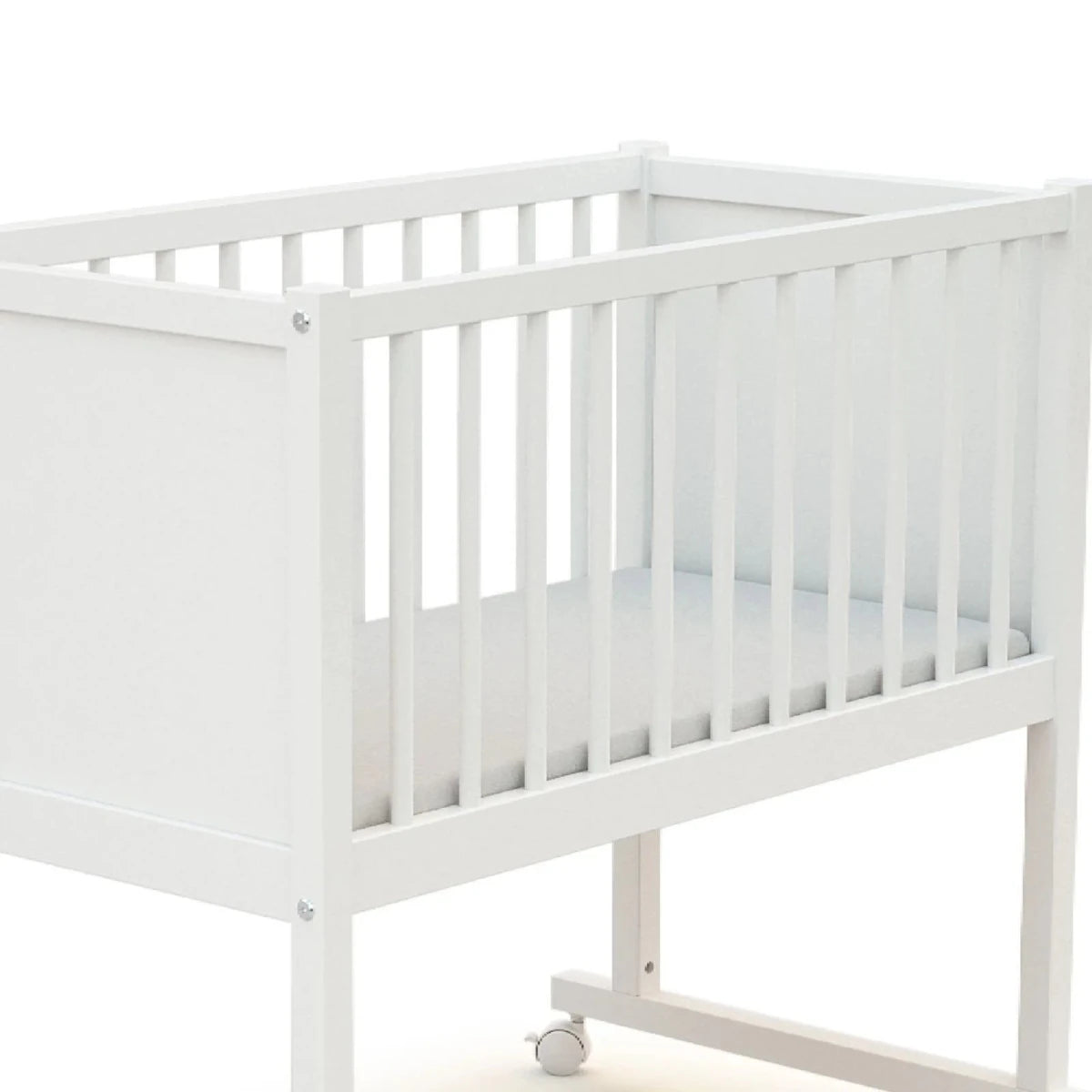 JuraBaby Nido Wooden Cradle 40x80cm - White White - ebebek