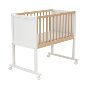 JuraBaby Nido Wooden Cradle 40x80cm - White & Beech White & Beech - ebebek