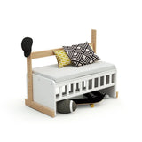 JuraBaby Nato Convertible Co-Sleeping Crib - White & Beech White & Beech - ebebek