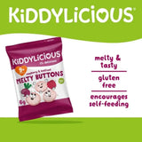 Kiddylicious Raspberry & Beetroot Melty Buttons 9+ months 6g