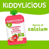 Kiddylicious Pouches Strawberry Yogurt 6+ months 100g