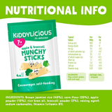 Kiddylicious Apple & Broccoli Munchy Sticks 7+ months 16g (4x4g)
