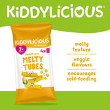 Kiddylicious Sweetcorn Melty Tubes 7+ months 400g (10x4g)