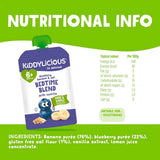 Kiddylicious Bedtime Blend Blueberry Oat 6+ months 400g (4x100g)